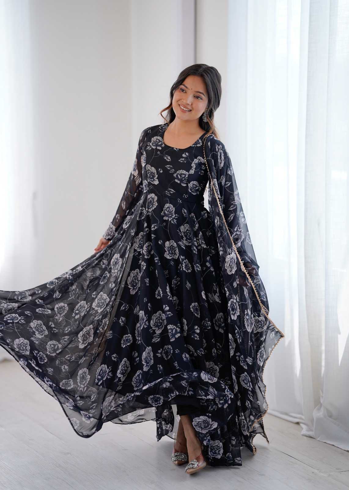 Printed Gown