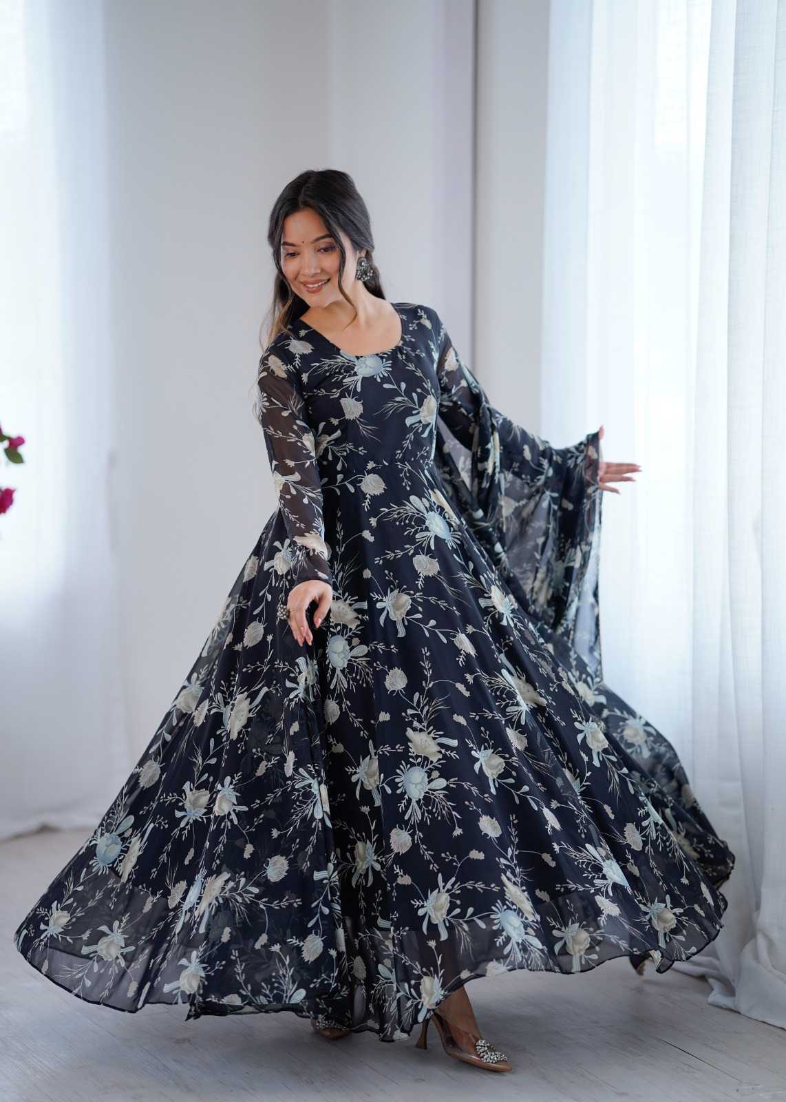 Printed Gown