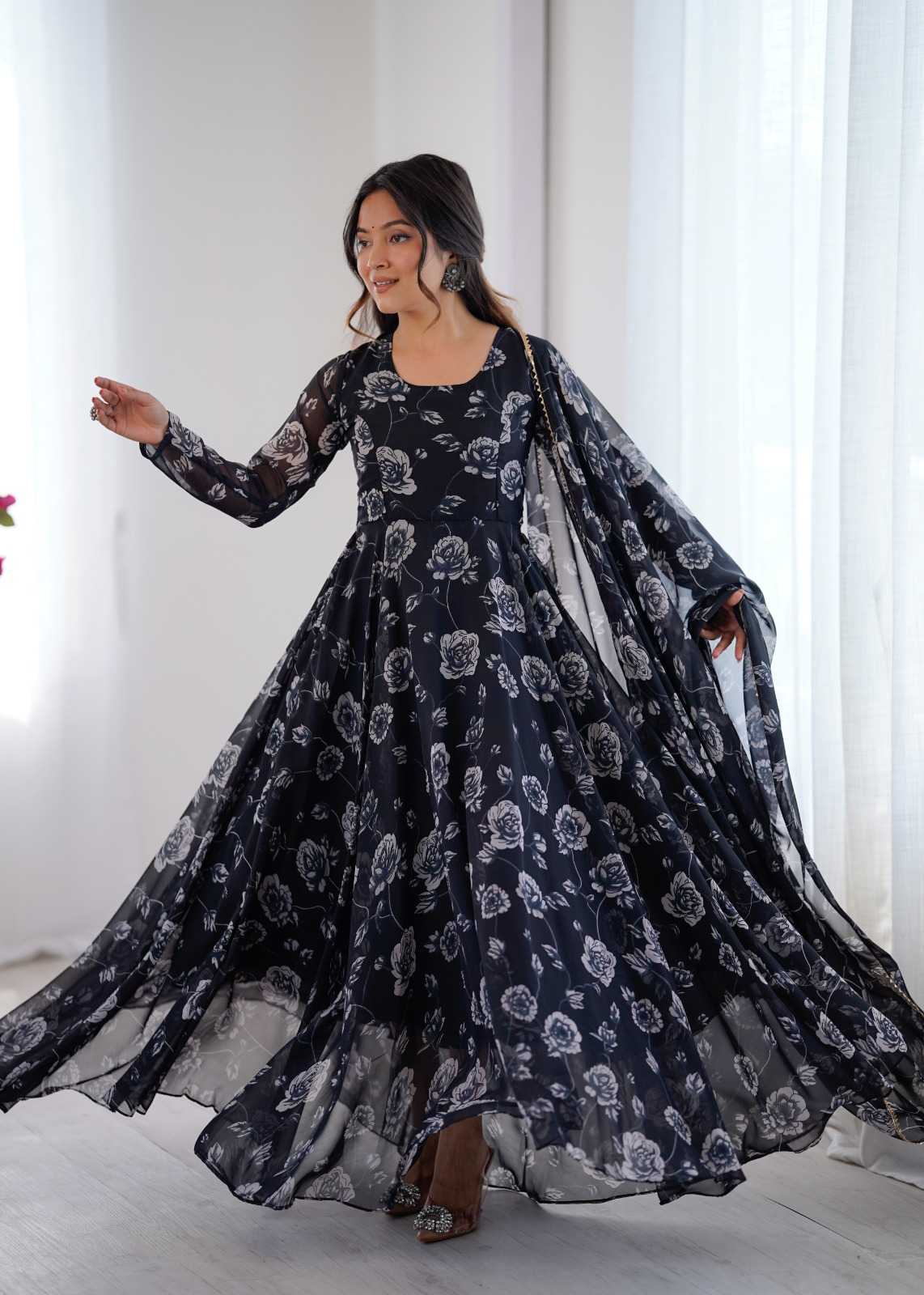 Printed Gown