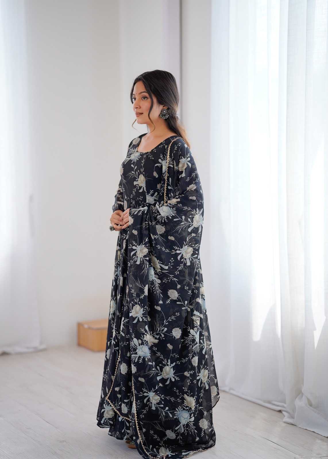 Printed Gown