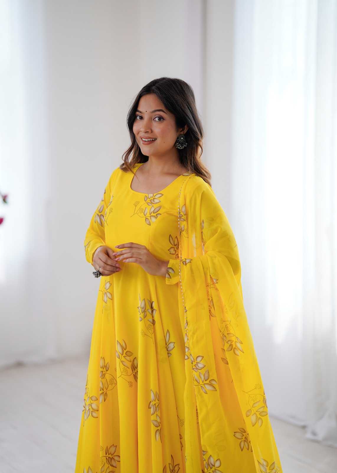 Printed Gown