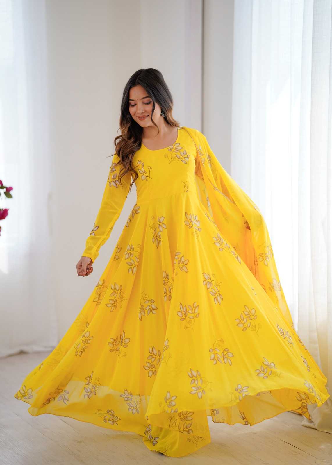 Printed Gown