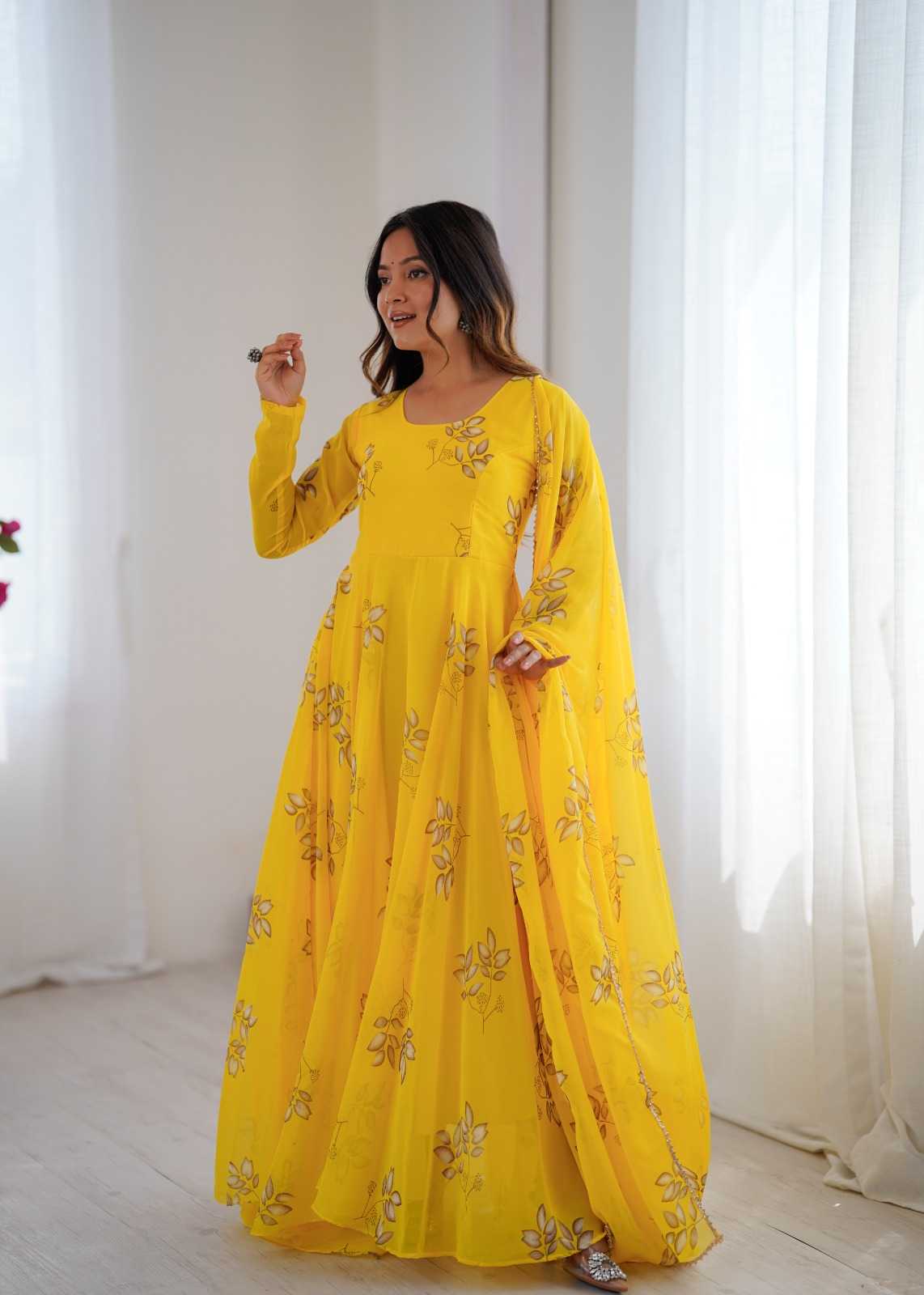Printed Gown