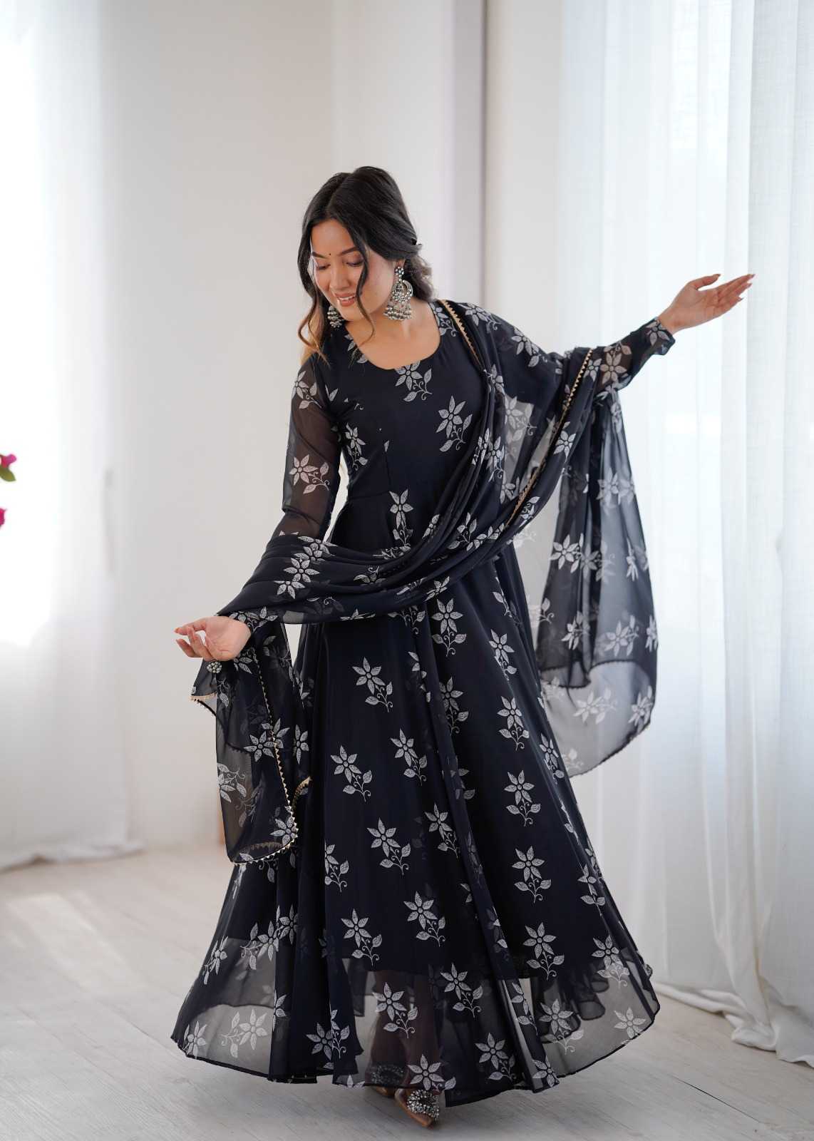 Printed Gown