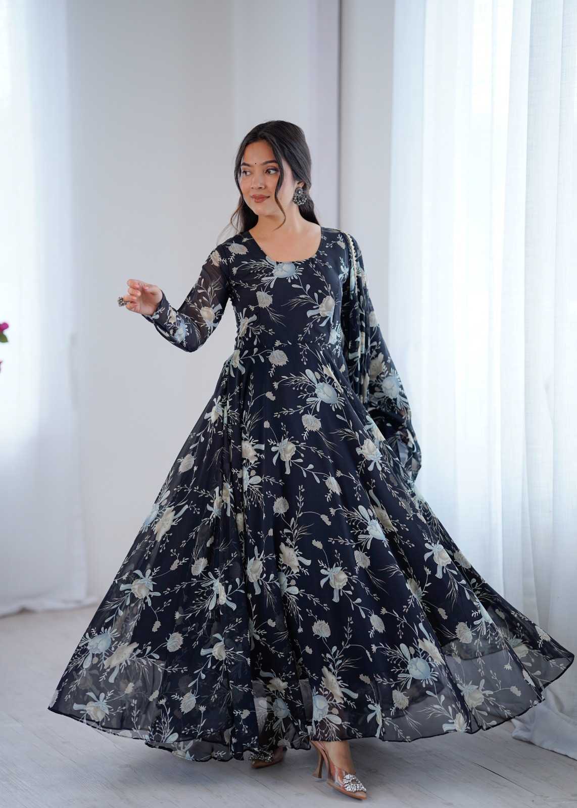Printed Gown