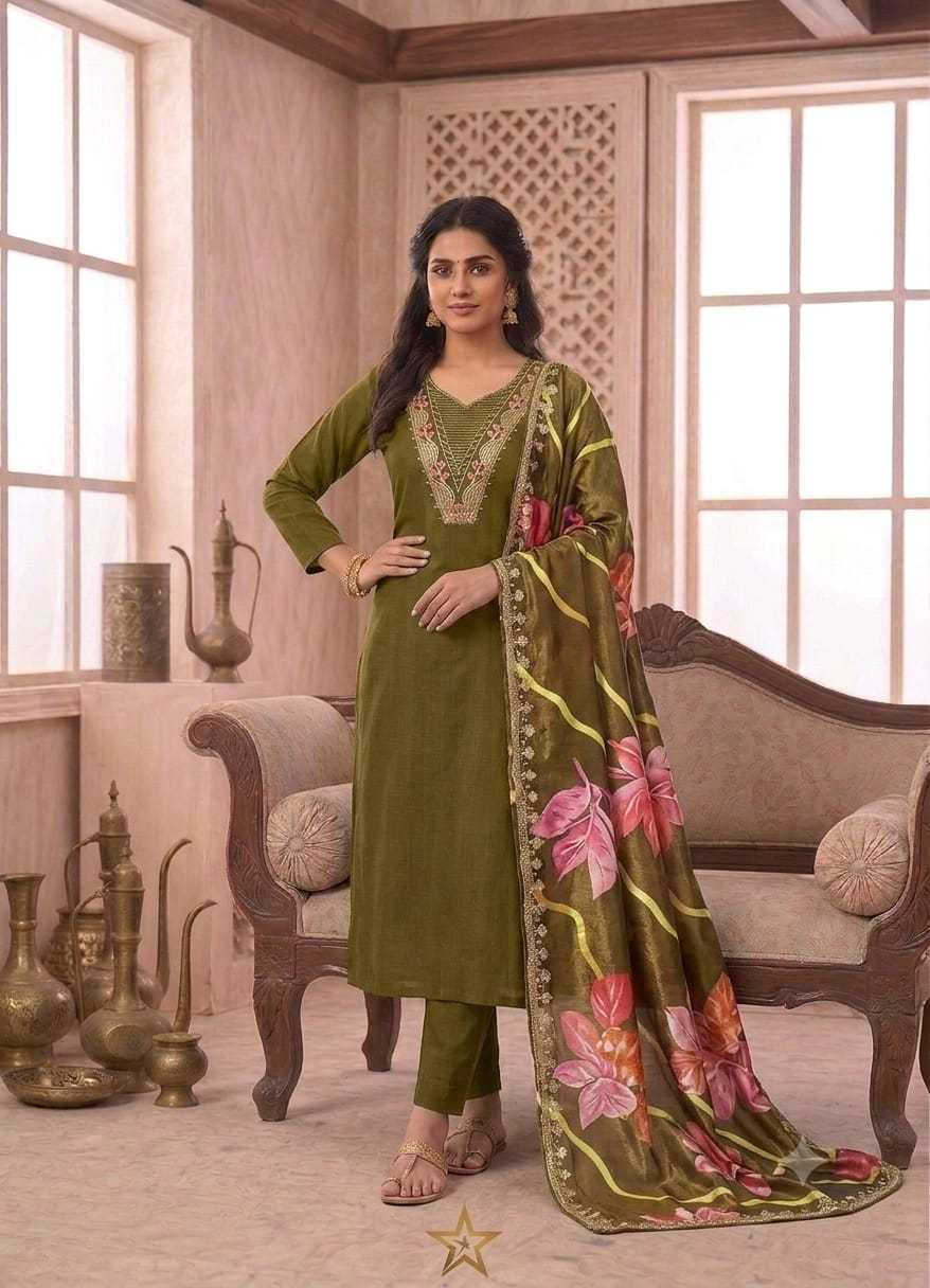 Cotton Embroidery Suit