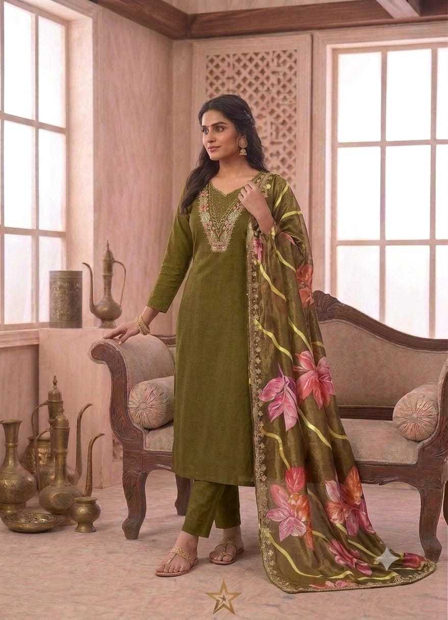 Cotton Embroidery Suit