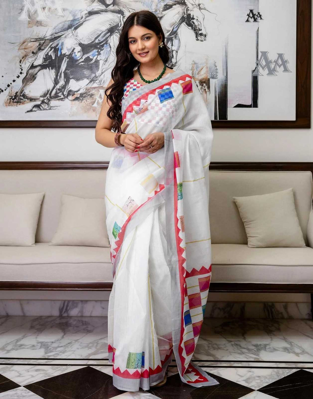 Linen Designer Saree JT-141811