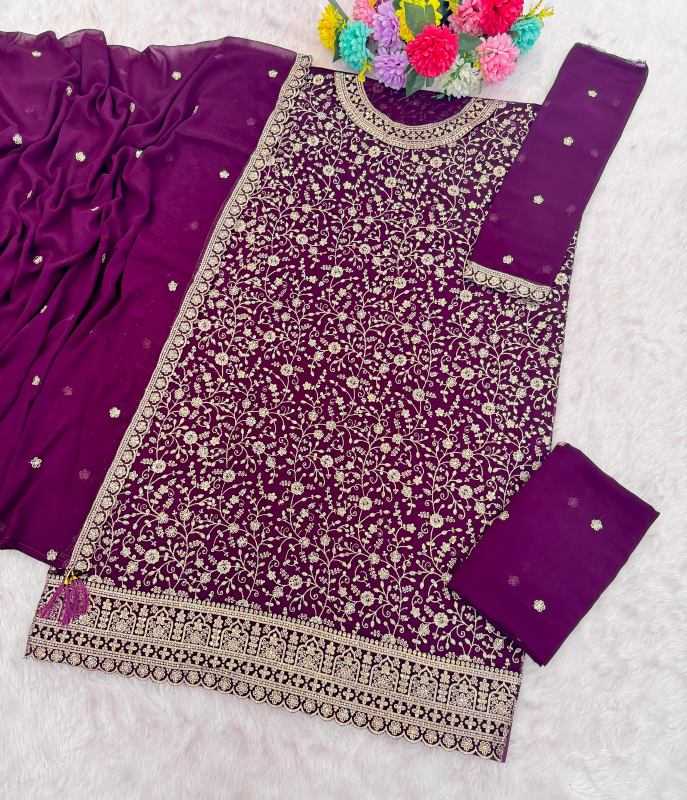 Georgette Embroidery Suit