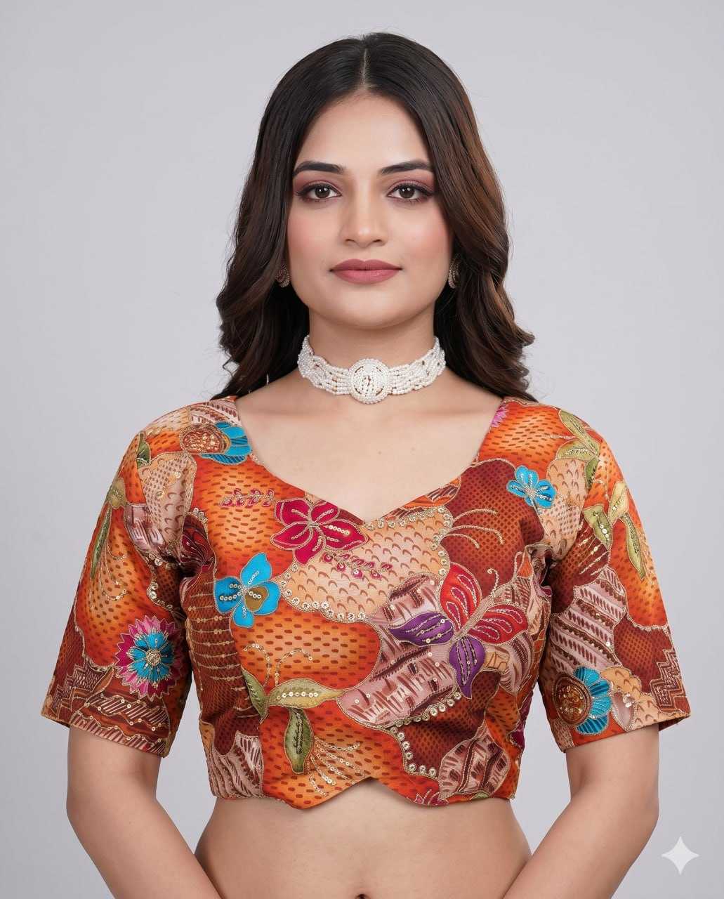 Pure Viscos Printed Blouse