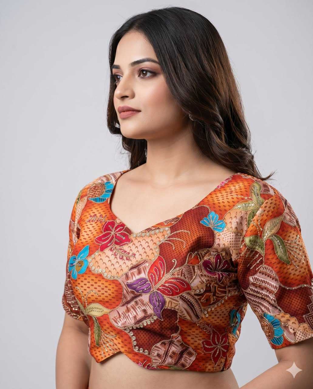 Pure Viscos Printed Blouse