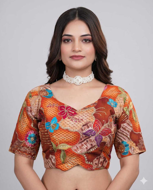 Pure Viscos Printed Blouse