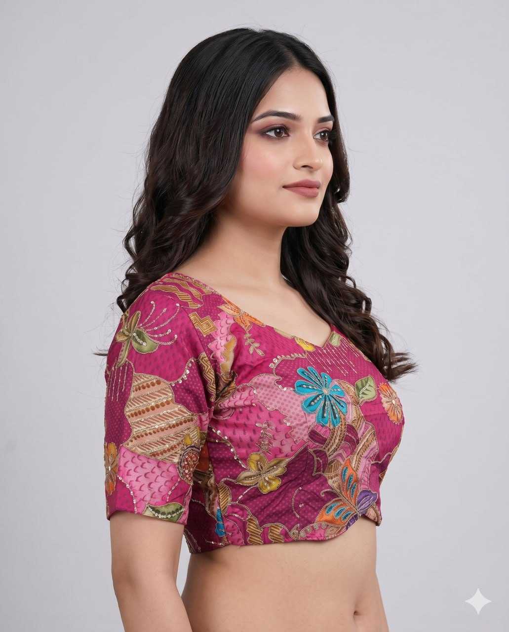 Pure Viscos Printed Blouse