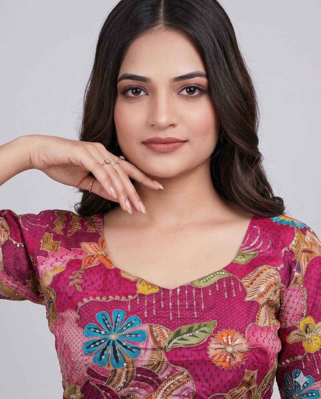 Pure Viscos Printed Blouse
