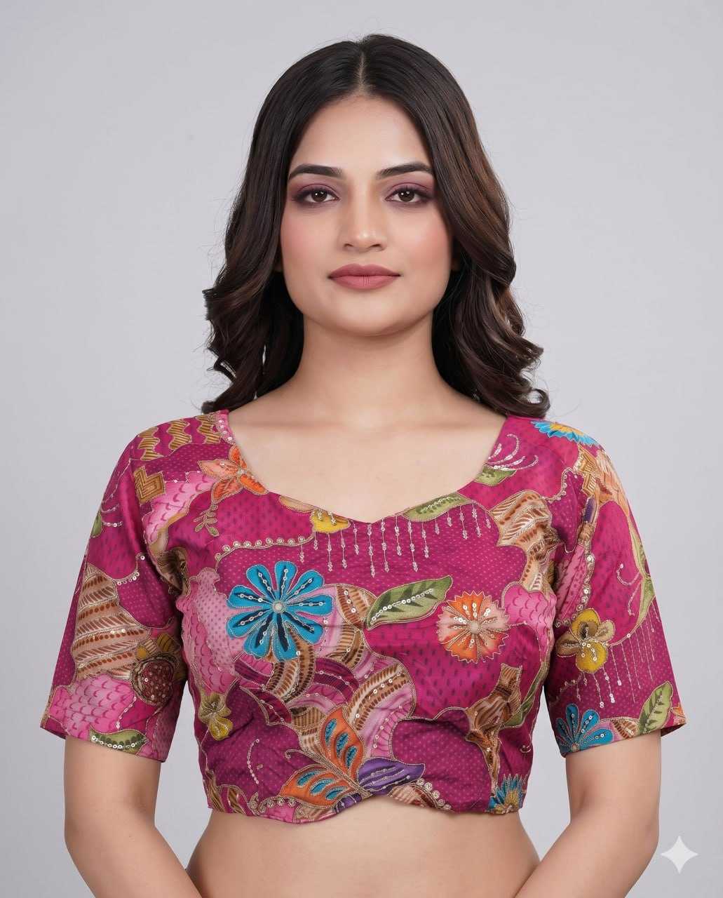 Pure Viscos Printed Blouse