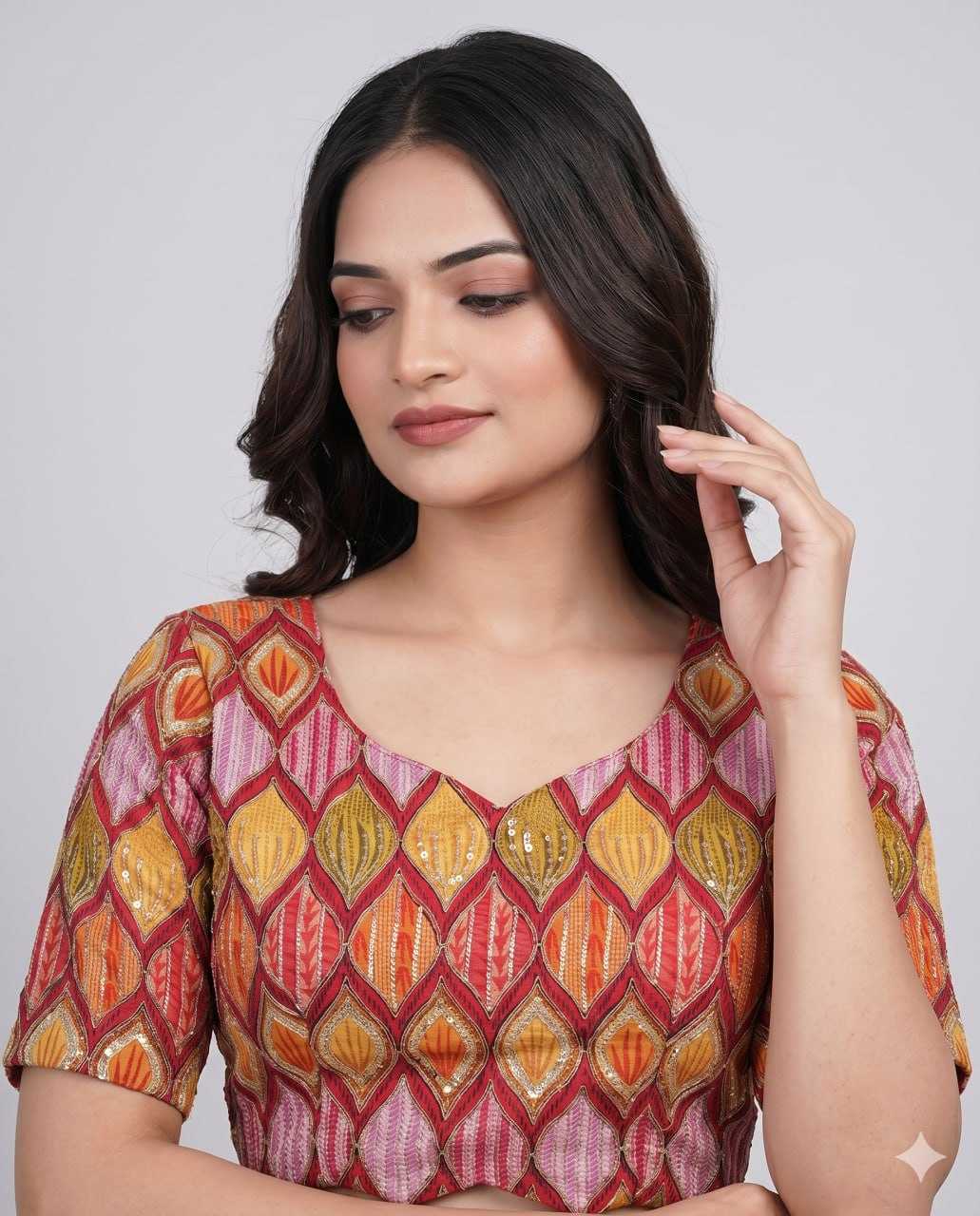 Pure Viscos Printed Blouse