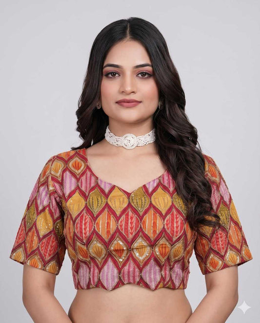 Pure Viscos Printed Blouse