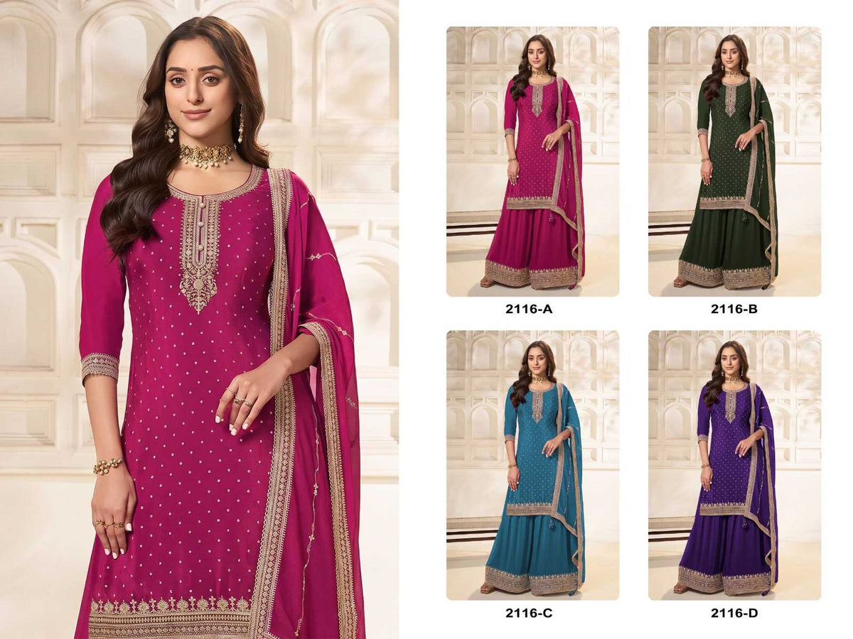 Dola Silk Embroidery Suit