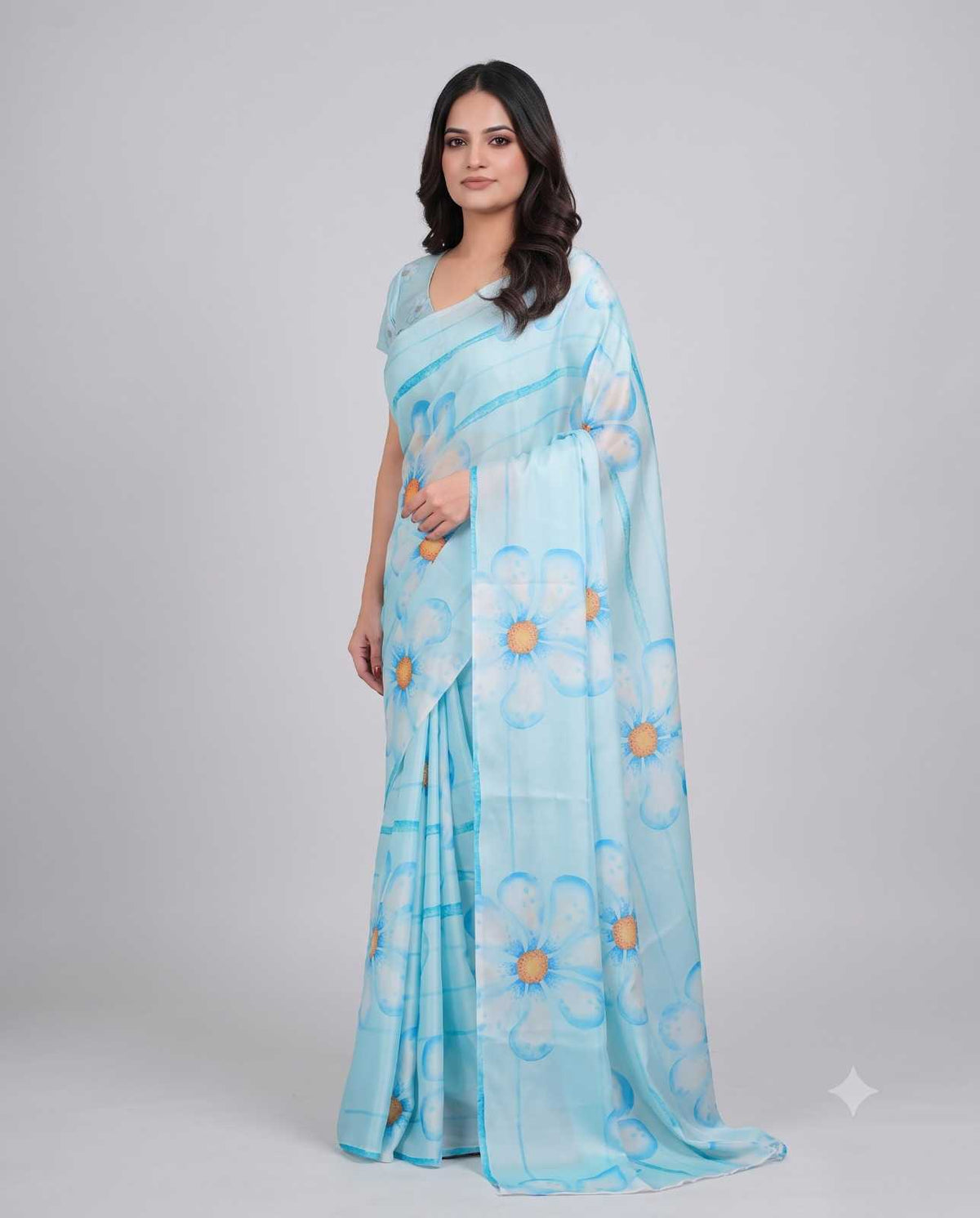 Satin Silk Designer Saree