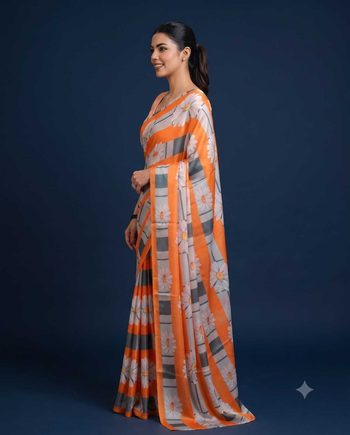 Satin Silk Party Wear Saree