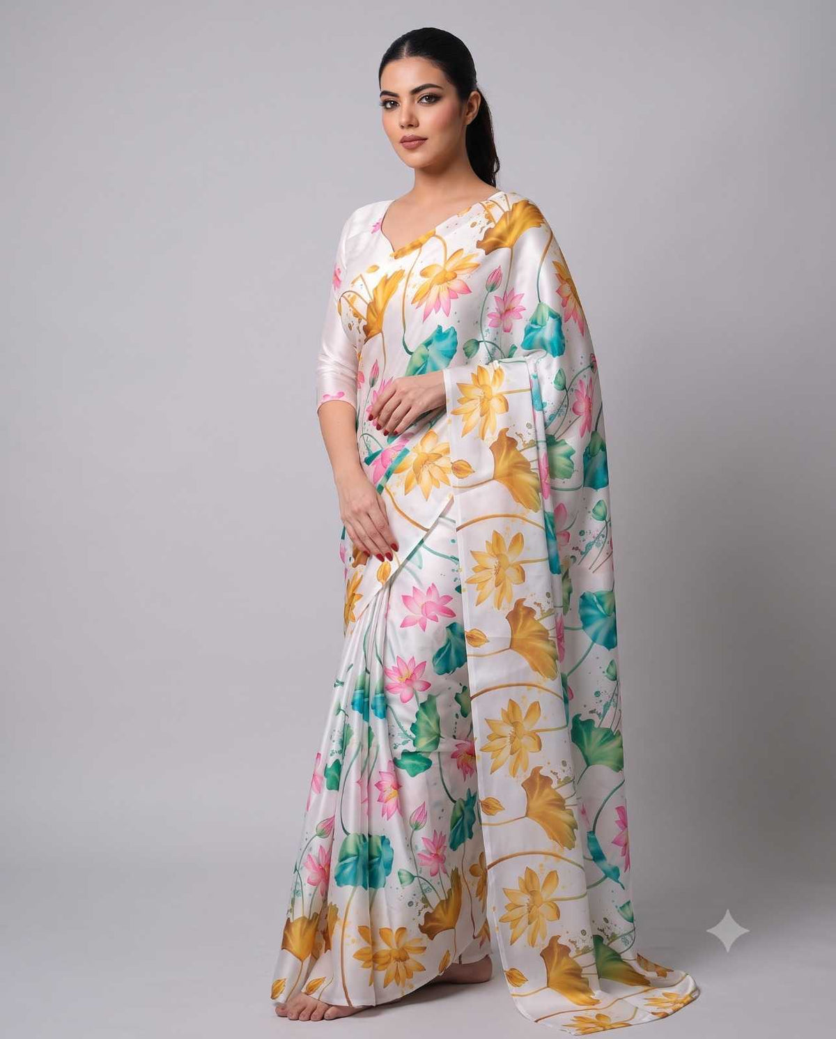 Satin Silk Soft Saree