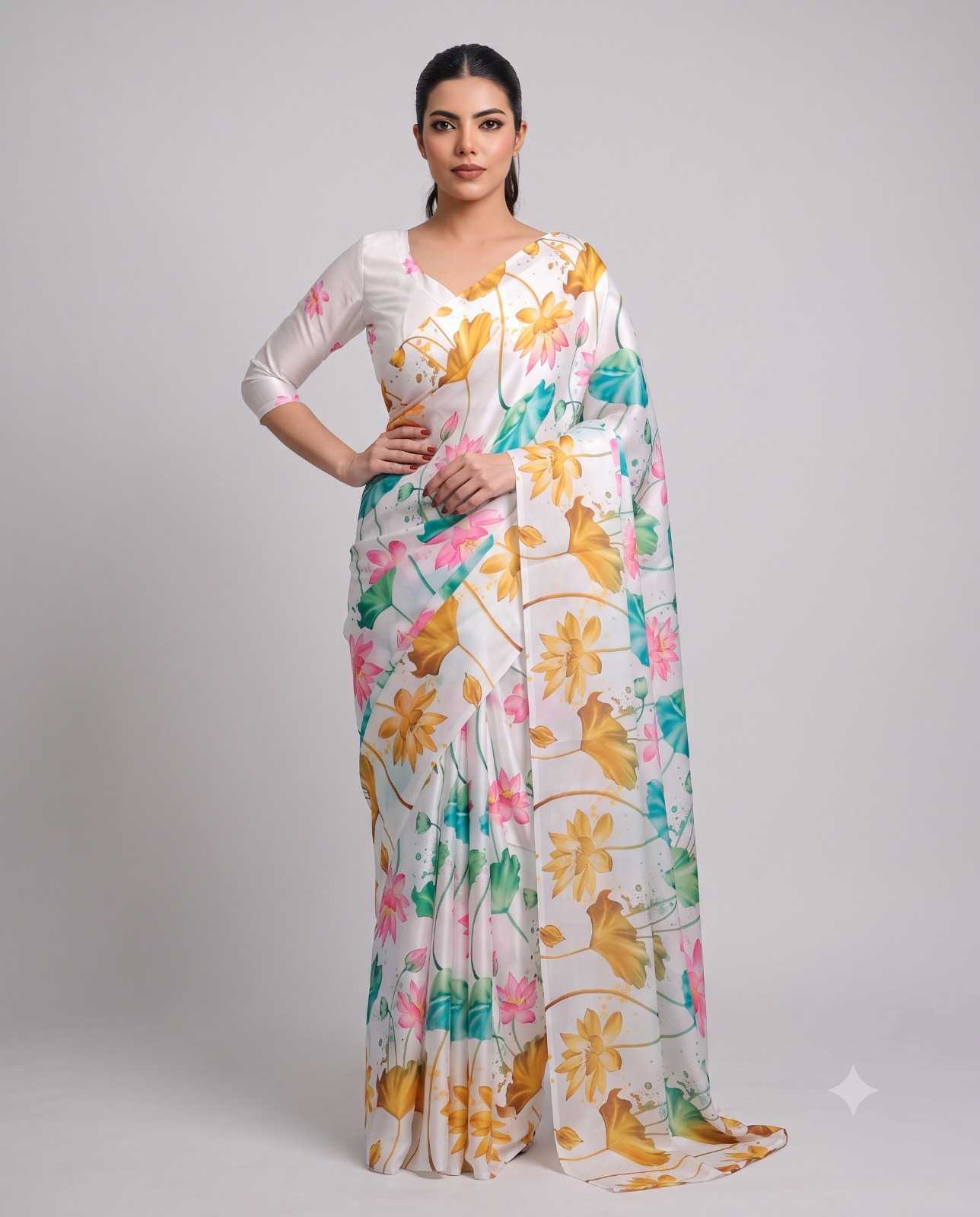 Satin Silk Soft Saree