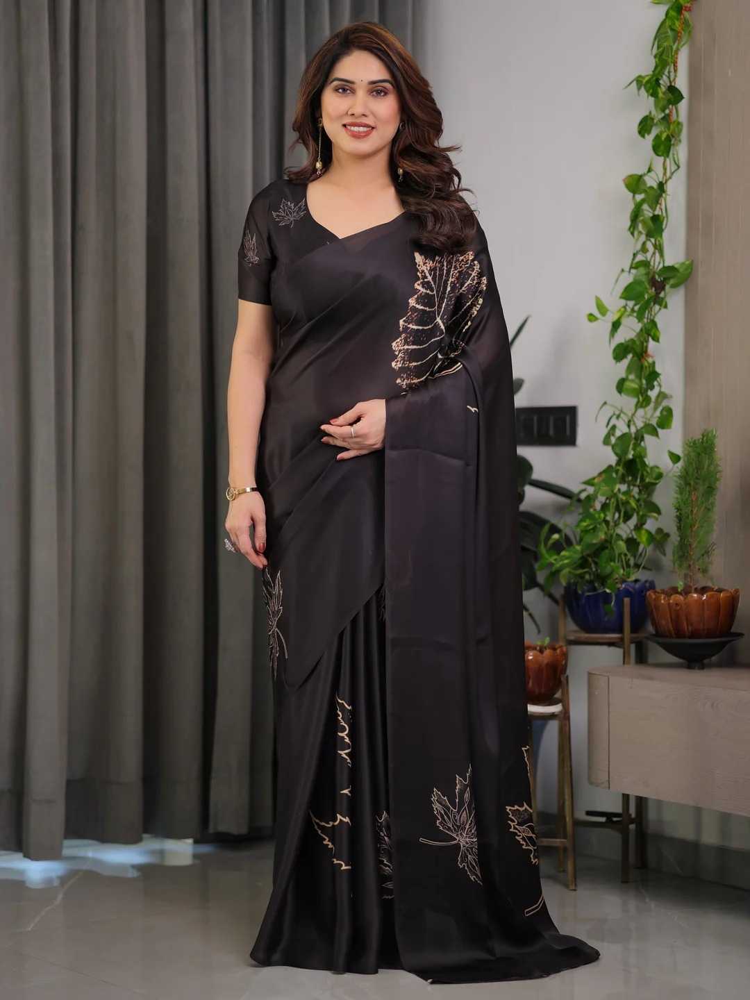 Satin Silk Soft Saree