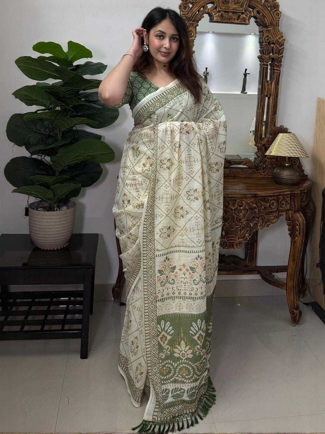 Dakshavi Cotton Fancy Saree