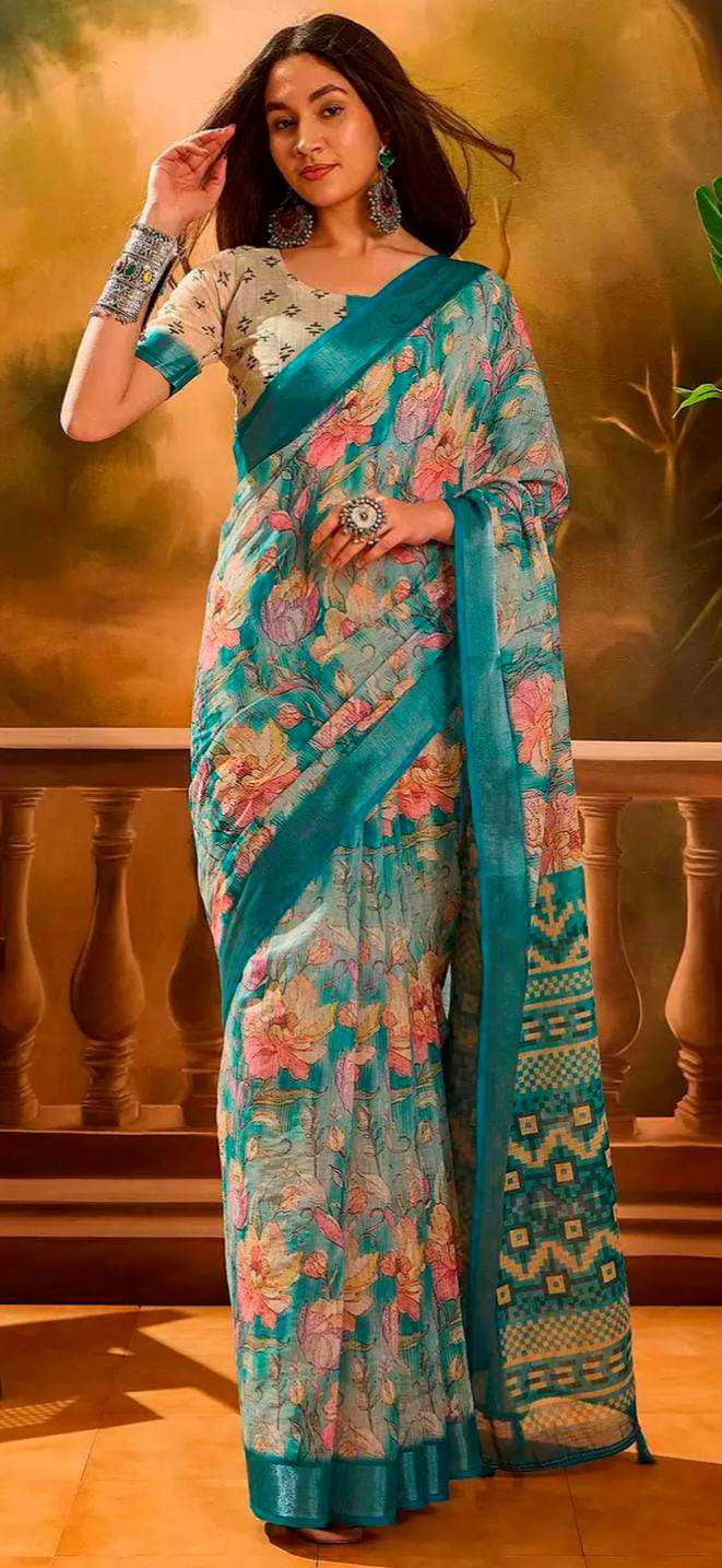 Deepali Cotton Designer Saree in Cannon Pink