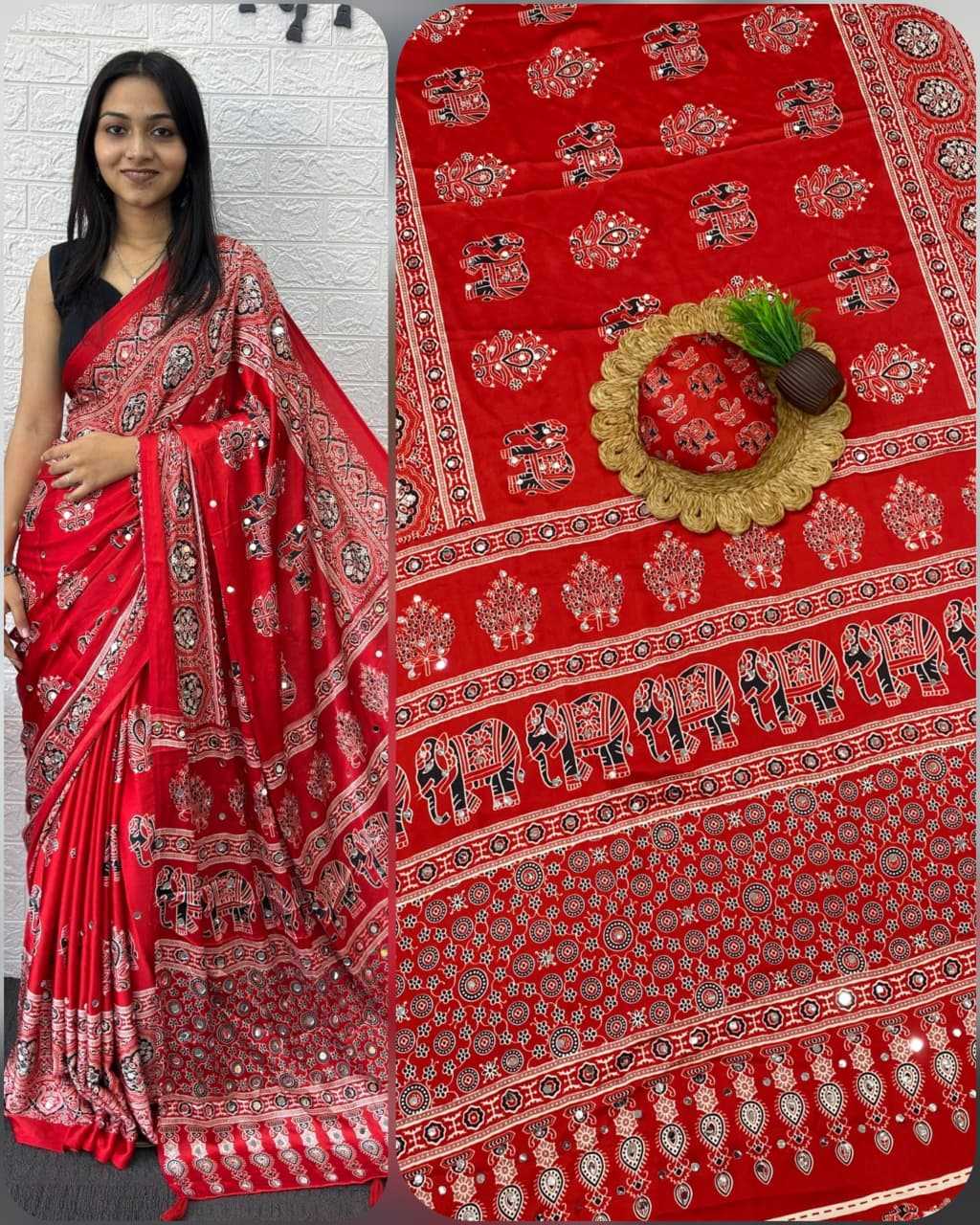 Gajji Silk Designer Saree in Bottle Green