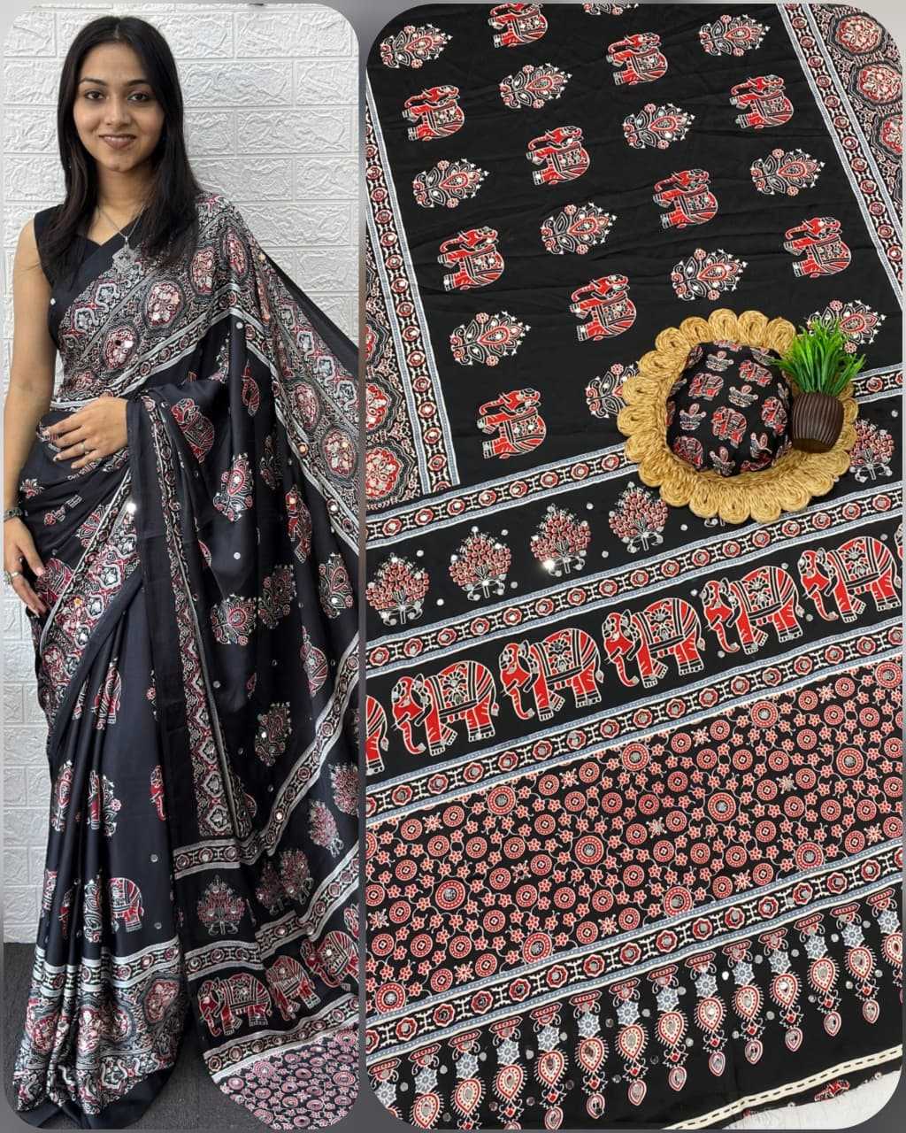 Gajji Silk Designer Saree in Bottle Green