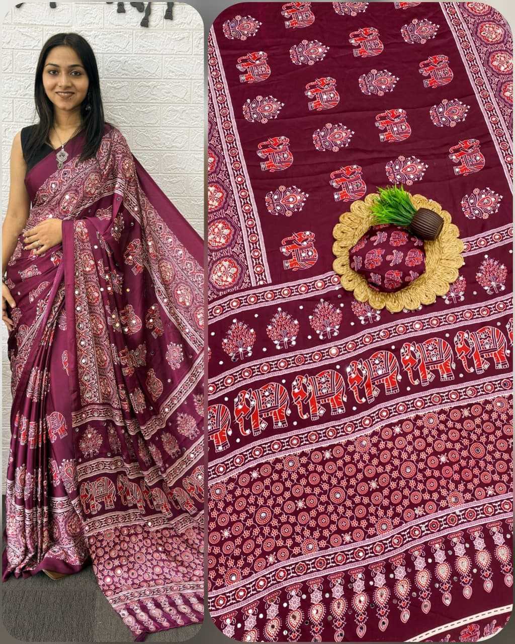 Gajji Silk Designer Saree in Bottle Green