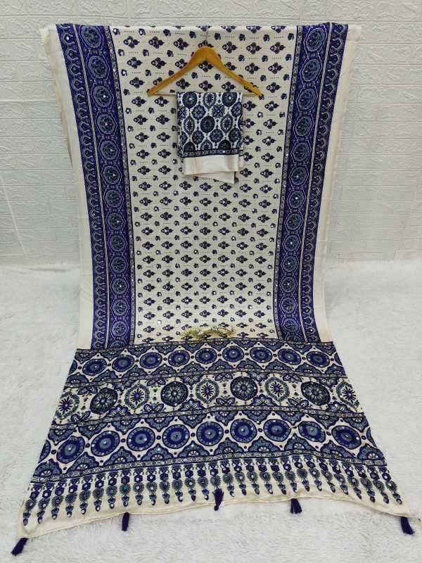 Gajji Silk Designer Saree in Blue
