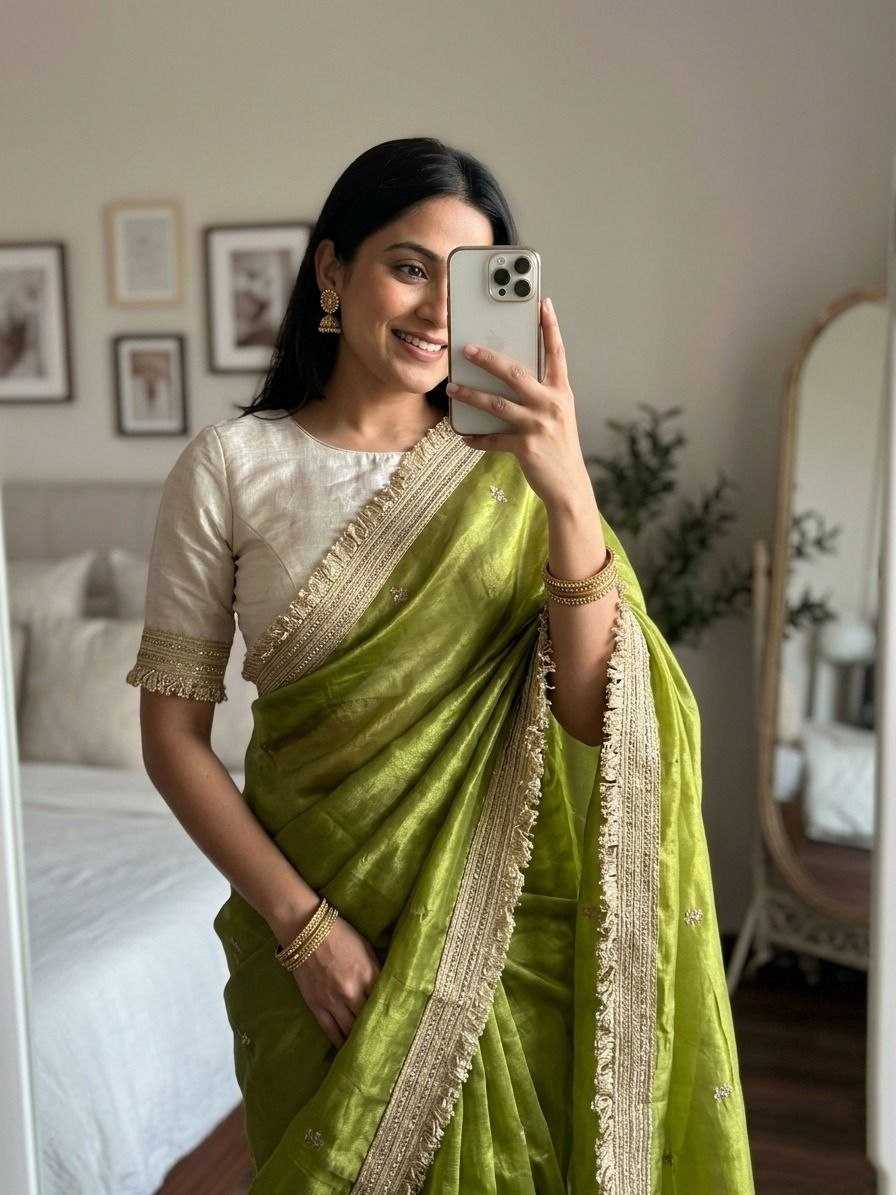 Space Silk Party Wear Saree