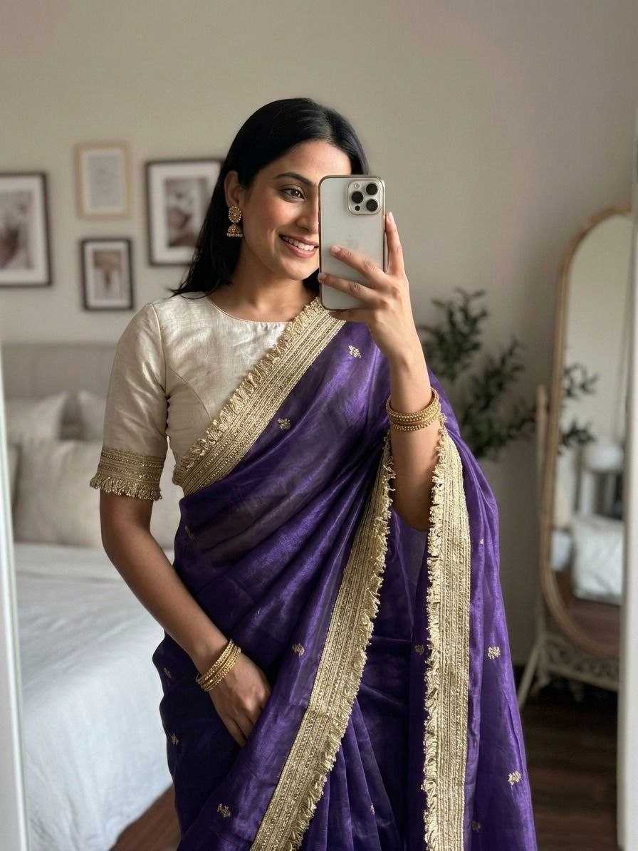 Space Silk Party Wear Saree