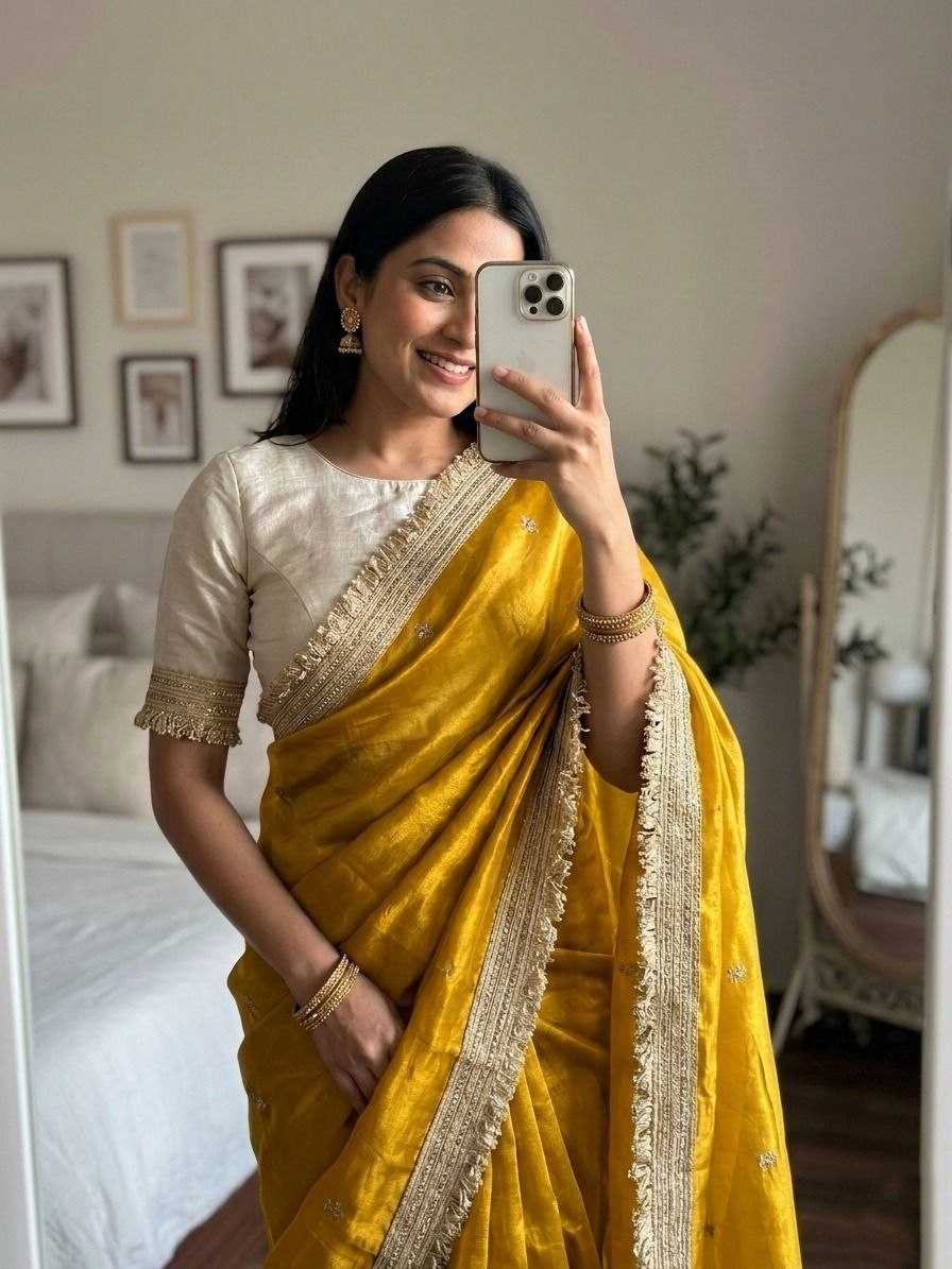 Space Silk Party Wear Saree