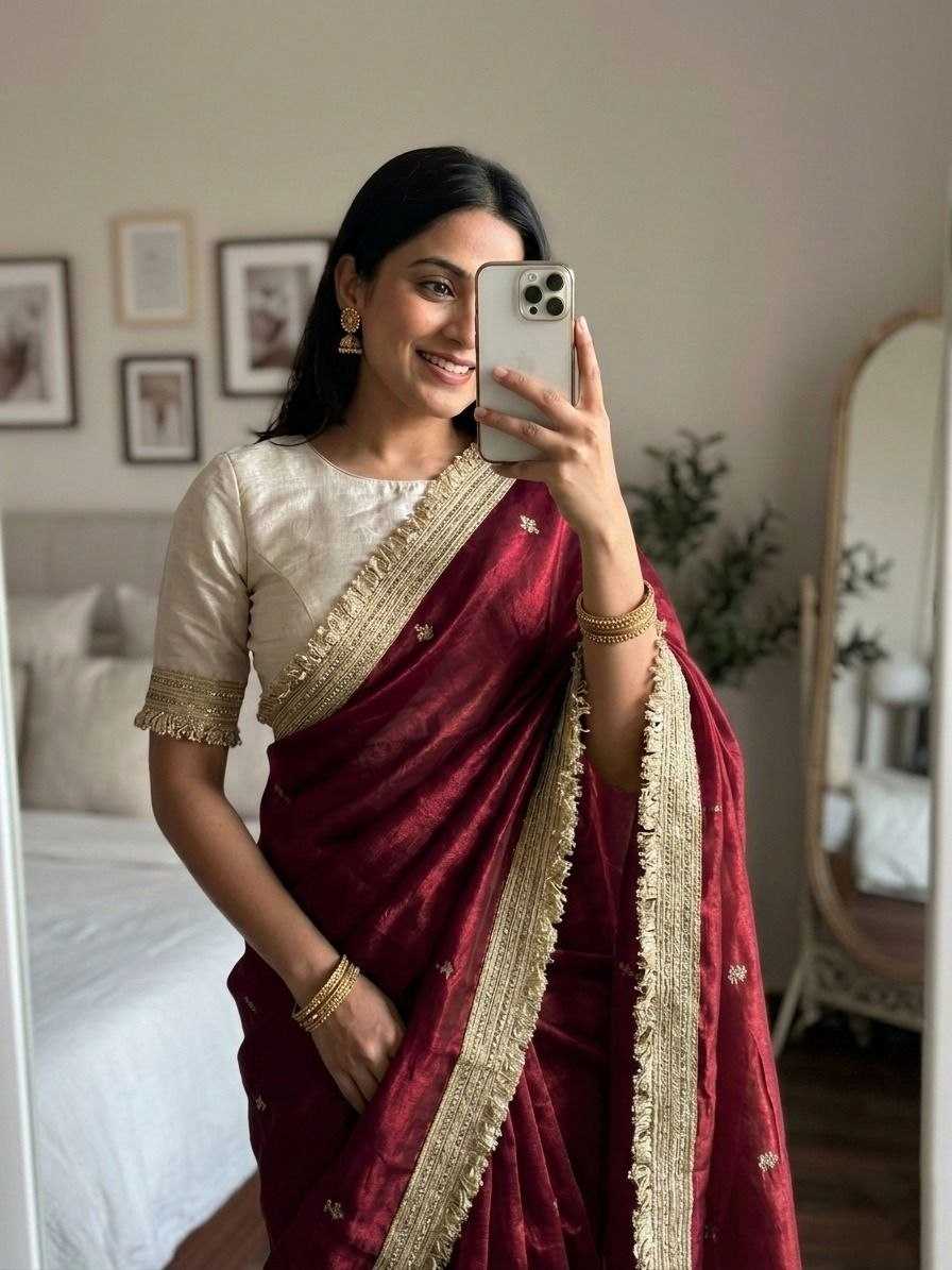Space Silk Party Wear Saree