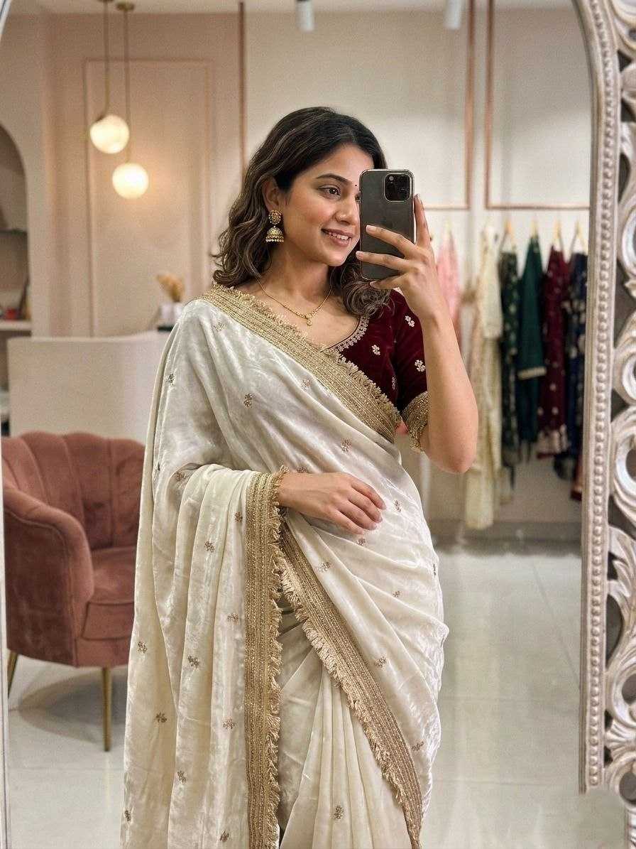 Space Silk Party Wear Saree