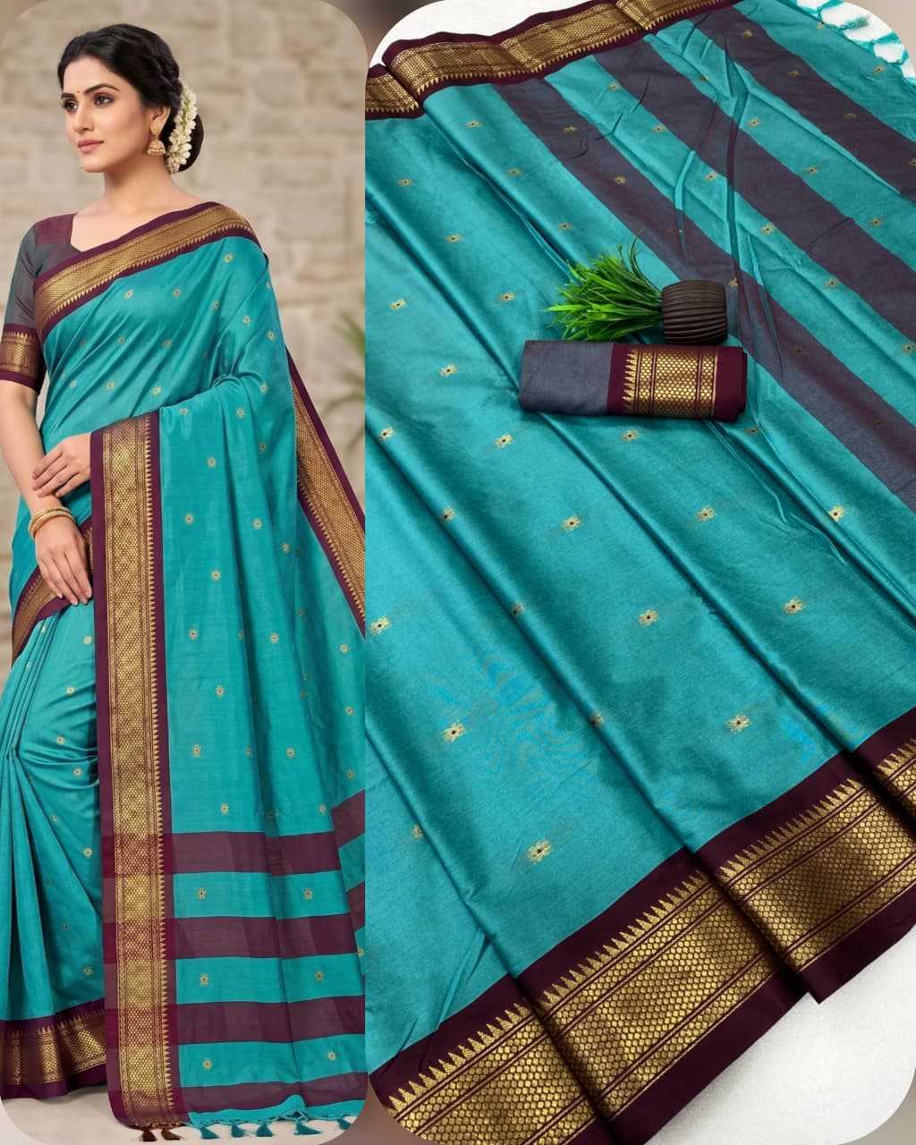 Cotton Soft Silk Designer Saree