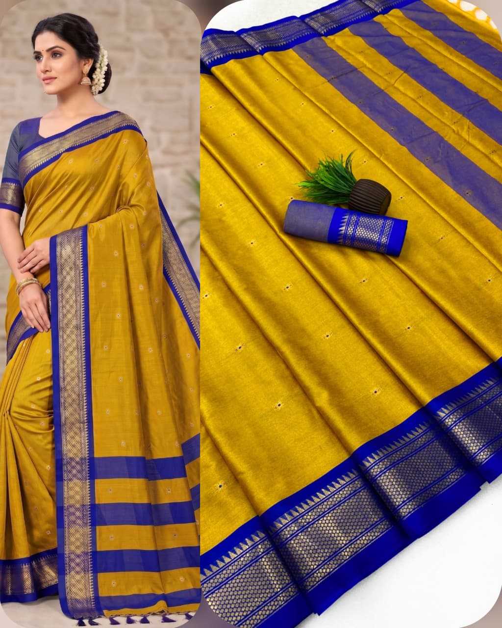 Cotton Soft Silk Designer Saree