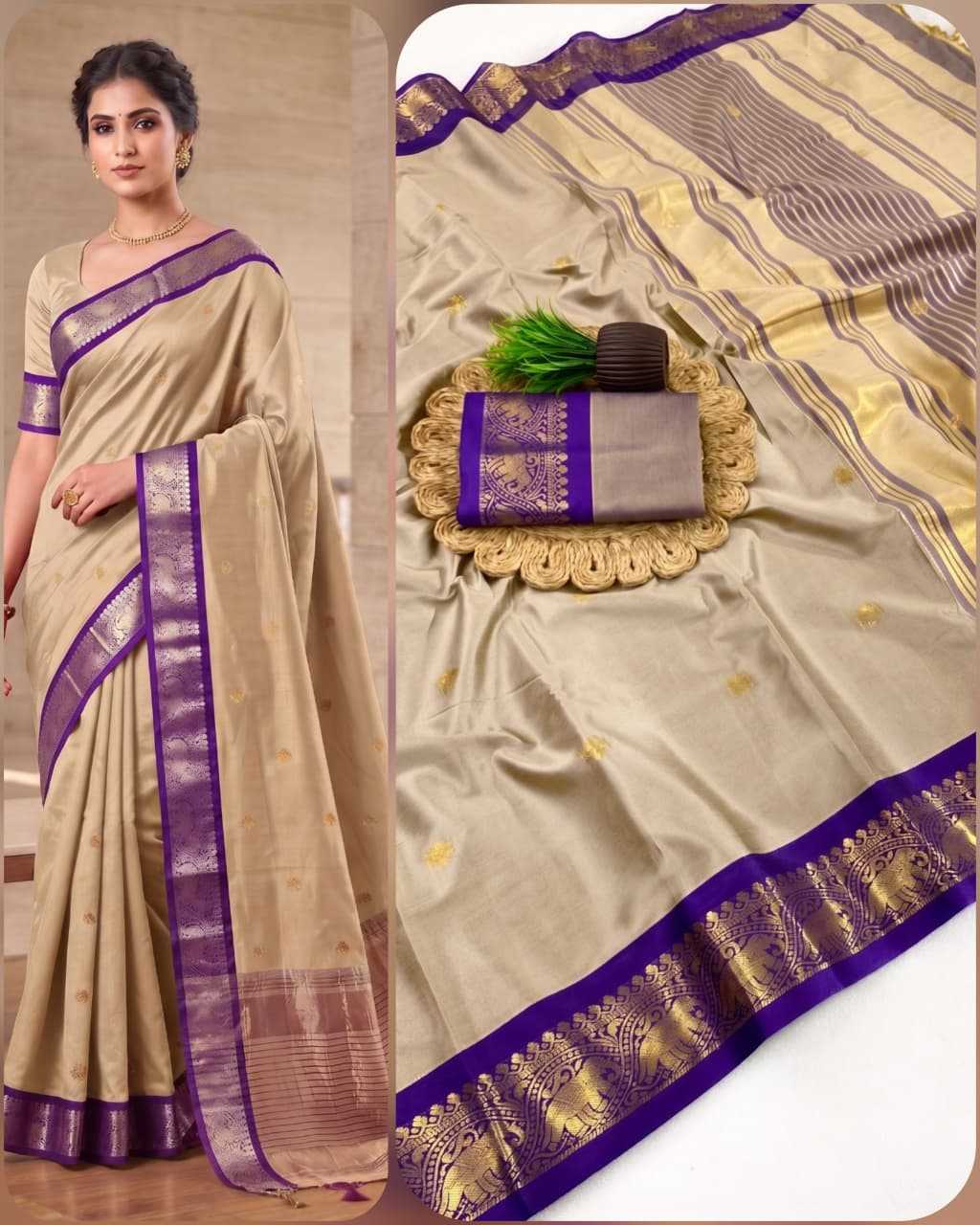 Gajraj Soft Silk Embroidered Saree