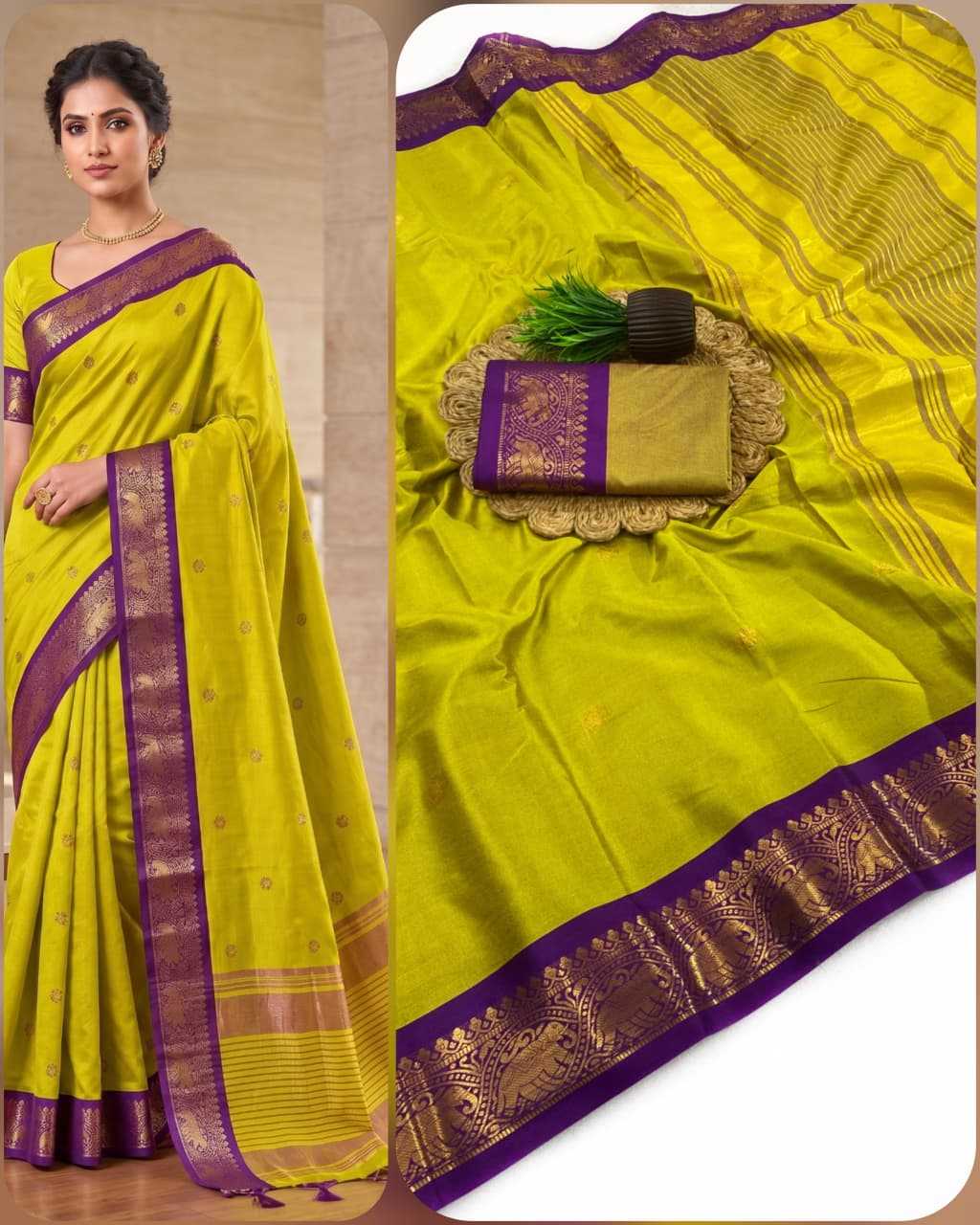 Gajraj Soft Silk Embroidered Saree