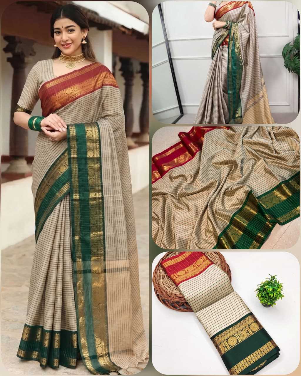 Ganga Banarasi Soft Silk Designer Saree in Black