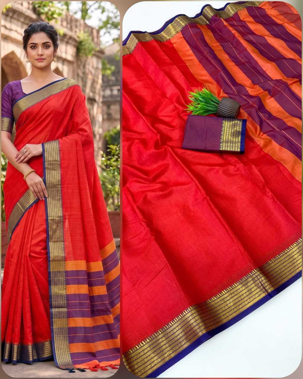 Kota Linen Designer Saree