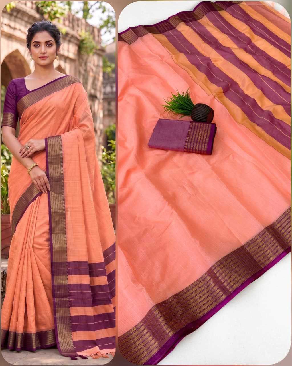Kota Linen Designer Saree