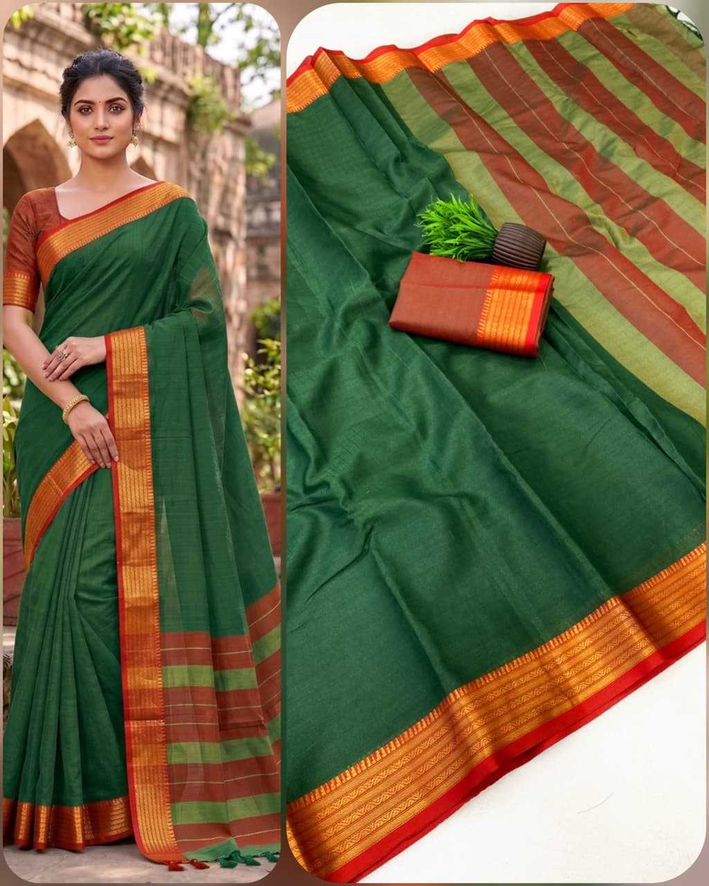 Kota Linen Designer Saree