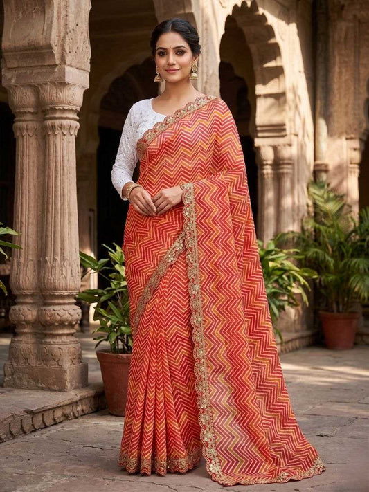 Georgette Printed Saree