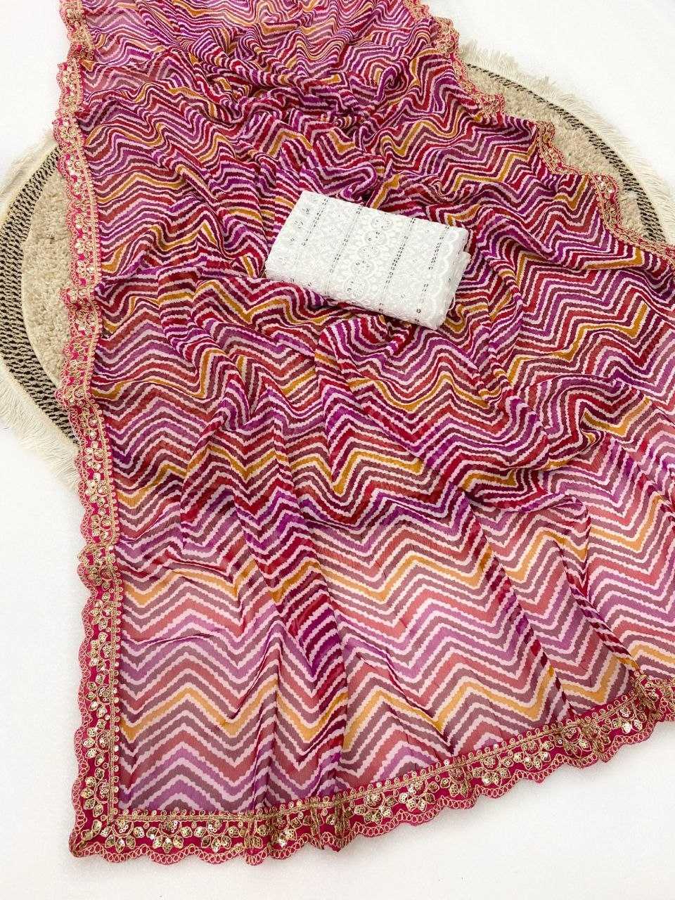 Georgette Printed Saree