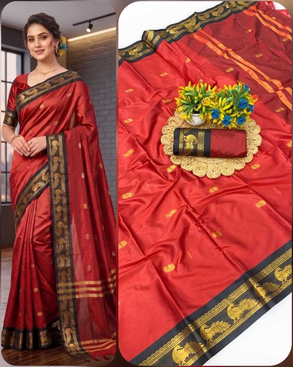 Morpankh Soft Silk Designer Saree