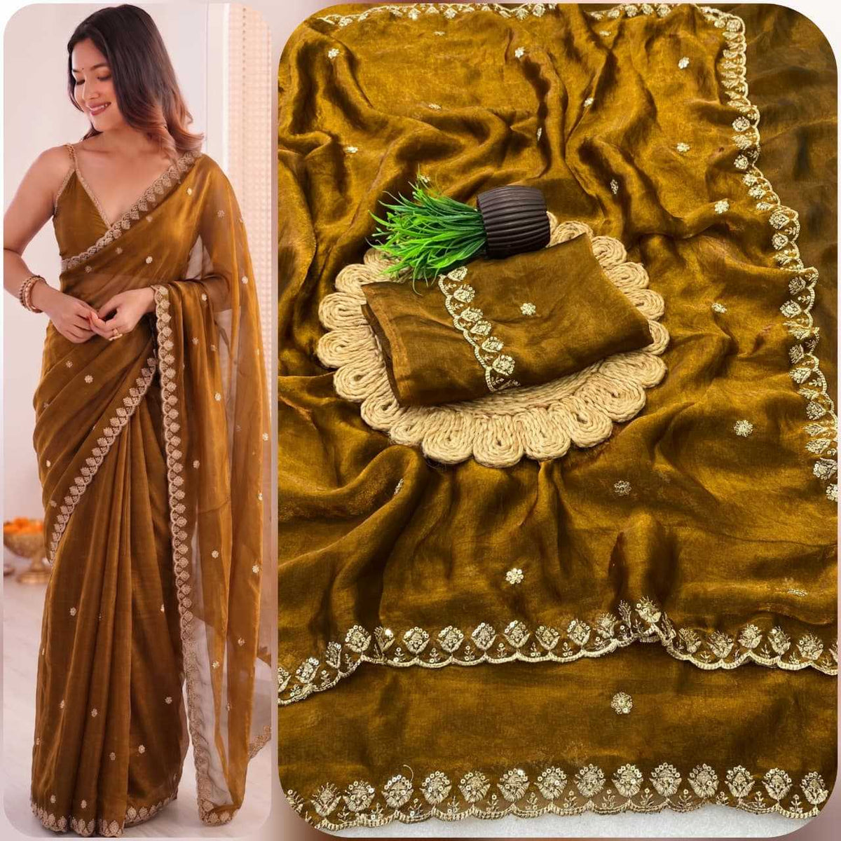 Radha Space Silk Designer Saree